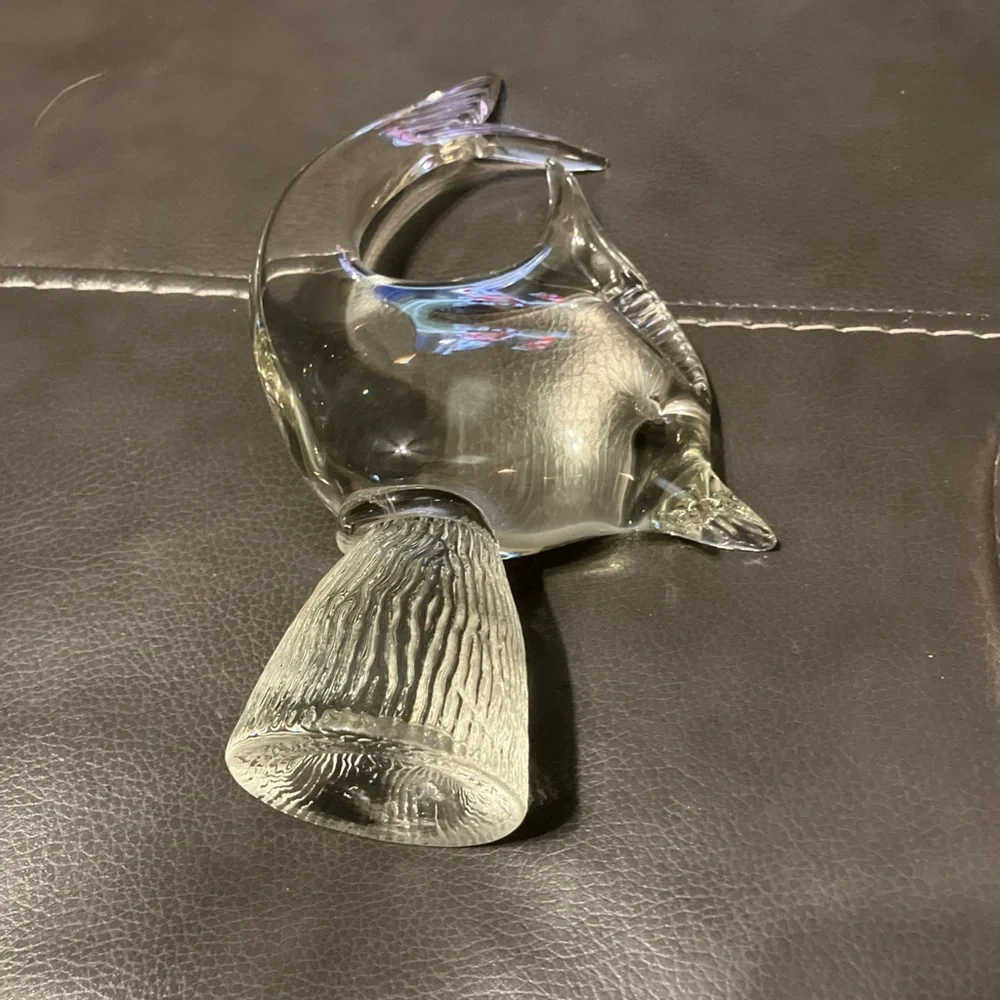 Clear Glass Fish Figurine